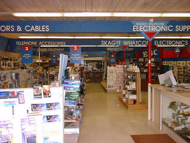 Electronic parts and equipment in our Mount Vernon WA store and